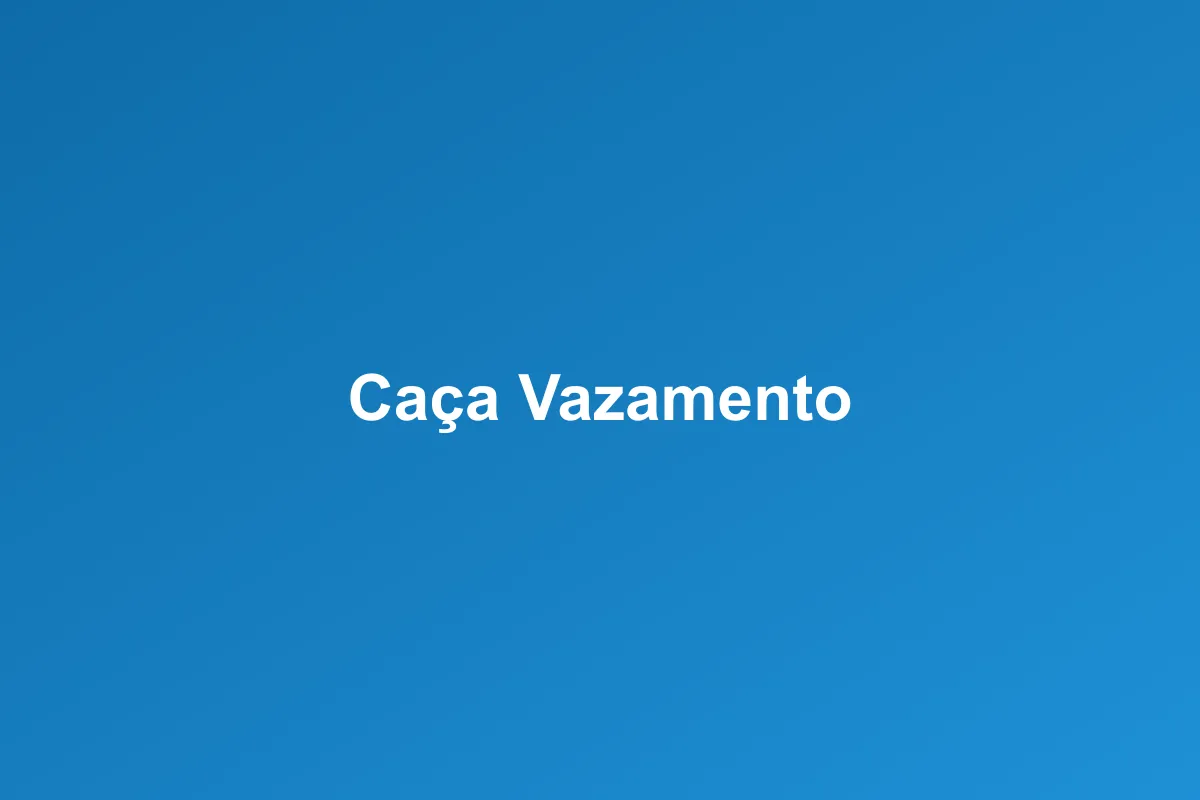 Caça-vazamento de Água em Brasília